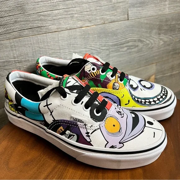 Vans Era x🎄🎃 Nightmare Before Christmas Halloween Town Sneakers, W7|M5.5 - Picture 4 of 16